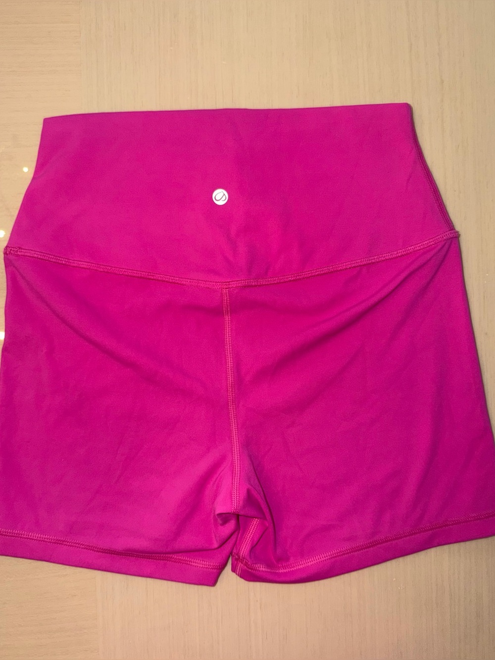 CRZ Yoga High-Waist Women's Biker Shorts in Bright Magenta